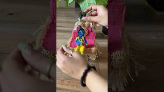 Janamasthmi special Krishna ji clay idol 🥰jai shree Krishna 🙏🏻art shorts short shortvideo [upl. by Kyte]