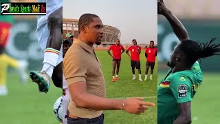 Ce que Samuel Etoo a dit aux Lions pour le CHAN Cameroun 2021 [upl. by Nedap776]