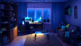 Cozy Study Room 🌧 Chill Lofi Music With Gentle Rain Ambience  Relaxing Lofi Mix to Study  Sleep [upl. by Sig]