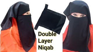 Niqab Cutting and StitchingArabian Nose Piece Cutting amp StitchingDouble Layer Niqab [upl. by Ahcilef580]