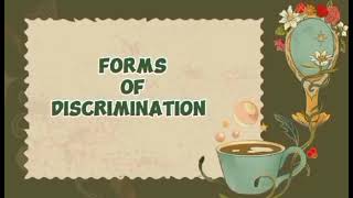 DISCRIMINATION MEANING FORMS CONSEQUENCES [upl. by Leak]