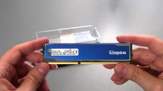 UNBOXING Kingston HyperX DDR3 4GB 1600MHz XMP CL9 Blu [upl. by Nodnab]