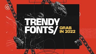 BEST FREE TRENDY Fonts In 2022 Make Your Designs Stand Out [upl. by Elynad]