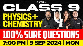 Class 9  Physics  Chemistry  Onam Exam  100 Sure Questions  Xylem Class 9 [upl. by Nilrev725]