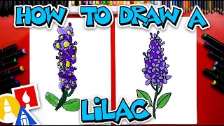 How To Draw Lilac Flowers [upl. by Nnyltiak]