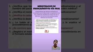 Indicas Ministracion de medicamentos VO  vigilancia y control de venoclisis [upl. by Ailisab]