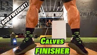 Intense 10 Minute At Home Calf Workout Bodyweight Finisher [upl. by Brunk]