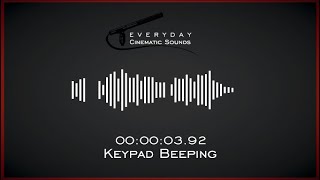 Keypad Beeping  HQ Sound Effects [upl. by Weisler66]