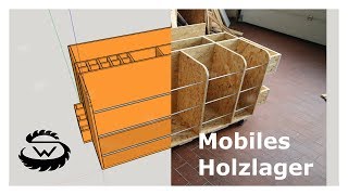 Holzlager selber bauen für die Werkstatt [upl. by Cathy]