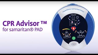 HeartSine Samaritan PAD 500P  Advanced CPR Advisor™ Technology HTM Medico [upl. by Elamrej]