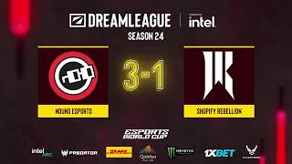 LIVE Shopify Rebellion vs Nouns Esports  DreamLeague Season 24 Closed Qualifiers [upl. by Tevlev310]