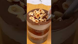 فيريرو روشيه🤩 ferrerorocher chocolate cake dessert cups [upl. by Ailehs]