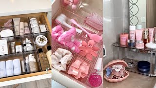 ✨bathroom organizing and restocking videos 🛁🧼 ASMR satisfying 🎙️ tiktok compilations ✨ [upl. by Cirala]