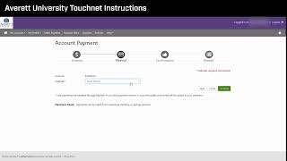 Averett University TouchNet Instructions [upl. by Aynwat245]