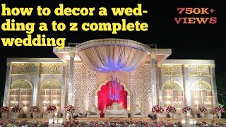 Indian royal wedding decoration idea weddingdecordes weddingstage diybudgetdecor [upl. by Eesdnyl]