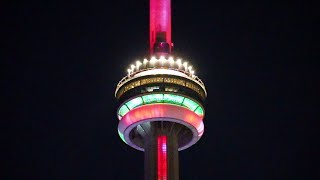 CN Tower Live Light Show  New Years Eve 2020 [upl. by Soren]