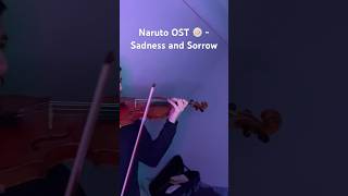 naruto sadness and sorrow on violin 🎻 [upl. by Jara]