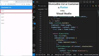 Dismissible in Flutter l Complete Flutter Course l Flutter Dismissible widget l in Urdu 2024 New [upl. by Atinaujnas]