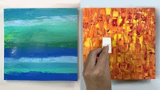 4 Cool Acrylic Painting Texture Techniques  Easy [upl. by Mirabella920]