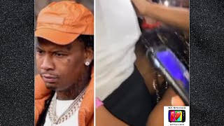 Woman Puts Her Face In Moneybagg Yos Crotch While He Performs [upl. by Chellman]