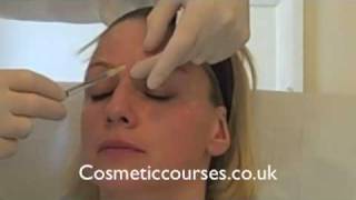 Botox training 3 Botox injection demonstration  Cosmetic Courses [upl. by Aicilf]