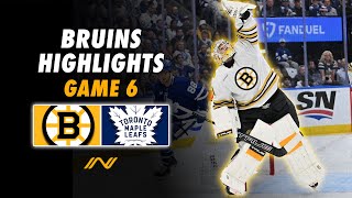 Bruins Playoff Highlights Best of Bostons Hard Fought Game 6 vs Toronto [upl. by Euh]