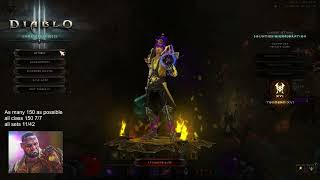 Diablo 3 Season 32 LOD Meteor Wiz 150 time attack 416min rank 1 NA [upl. by Infield136]