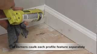 How to Caulk Trim Molding [upl. by Ennaitsirhc]