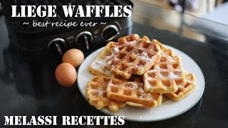 Liege waffle – best recipe ever  Melassi Recettes [upl. by Garrott]