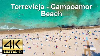 4K Drone footage of the beautiful Torrevieja Campoamor Beach and Marina Playa de Campoamor 2021 [upl. by Seen499]