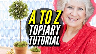 Learn To Make a Topiary With Nancy Alexander from Ladybug Wreaths [upl. by Madalyn]