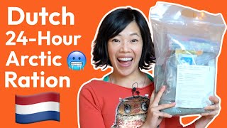 HUGE Arctic Dutch Ration Contains 24 Hours Worth of Food 🇳🇱 Netherlands MRE [upl. by Yednil]