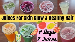 RECIPESEPI447 DAYS 7 JUICES FOR SKIN GLOW ampHAIR GROWTHWEIGHT LOSSHEALTHY BODYDETOXANTIAGING [upl. by Cini]