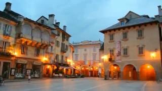 Domodossola 12 al tramonto at sunset  piazza Mercato  piazza Fontana  Collegiata  videomix [upl. by Eilime501]