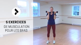 5 exercices pour muscler les bras  10 minutes  Avec haltères [upl. by Seni555]