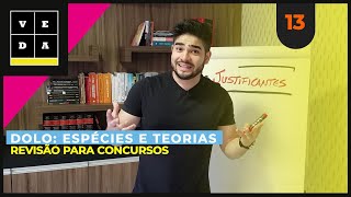 VEDA 13 DOLO ESPÉCIES E TEORIAS  REVISÃO PARA CONCURSOS [upl. by Akemal]