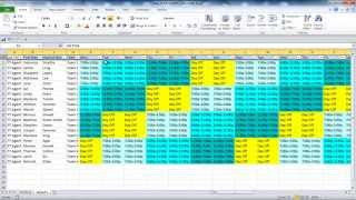 Creating your Employee Schedule in Excel [upl. by Htebsil]