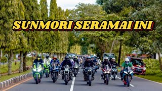 SUNMORI MELEDAK 🔥🔥🔥 SERAMAI INI sunmori sunmoriindonesia zx10r [upl. by Aivek]