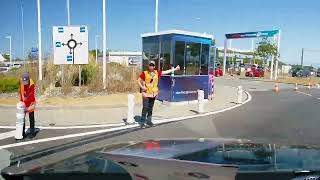 How to board the Euro tunnel train with a large caravan from the French side  France to UK [upl. by Tonye]