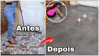 FAÇA VOCÊ MESMO CIMENTO QUEIMADO CASEIRO TUTORIAL diy [upl. by Sofie]