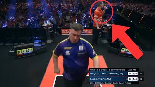 Luke Littler vs Krzysztof Ratajski Watergate Incident darts [upl. by Eyt329]