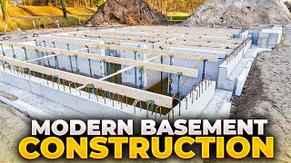 Amazing Modern Basement Construction Technology [upl. by Rosemary]