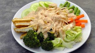 Indonesisches Gado Gado  Gemüse mit Erdnusssoße  Vegan Vegetarisches Rezept [upl. by Nomor]