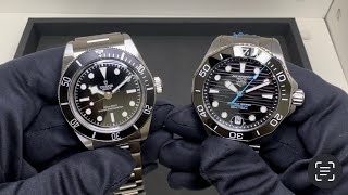 Tudor Black Bay vs Tag Heuer Aquaracer [upl. by Yleme]