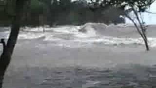 Hurricane Ike on Mandeville lakefront [upl. by Starr]