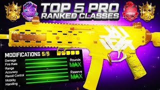 NEW TOP 5 UPDATED Pro Meta Best Ranked Play Classes MW3 S2R 💪 CDL Best Class Setups Loadouts Guns [upl. by Henryetta484]