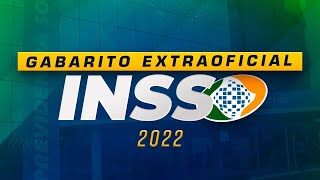 CONCURSO INSS 2022  GABARITO AO VIVO  AlfaCon [upl. by Ahsienor220]