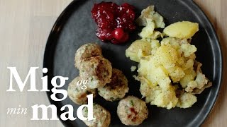 Svenske kødboller med kartoffelmos  Frk Kræsen [upl. by Frederica]