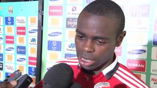 Postmatch Interviews Prince Oniangué 2501  Orange Africa Cup of Nations EQG 2015 [upl. by Queston]