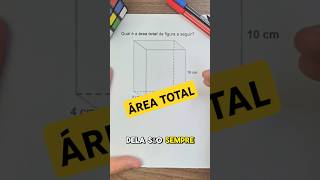 Área total de um prisma matematica geometria [upl. by Ojillek]